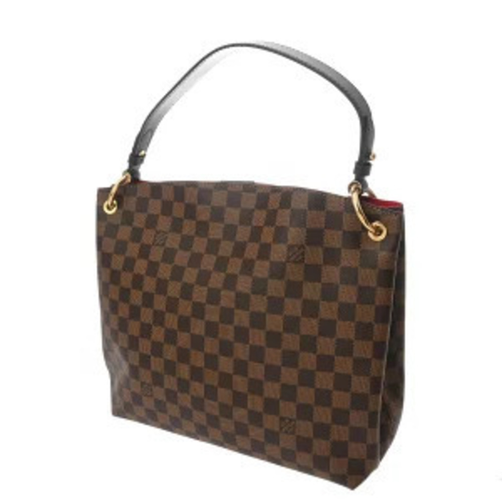 Louis Vuitton Bag Canvas Monogram Brown Shoulder Shoulder Damier Graceful